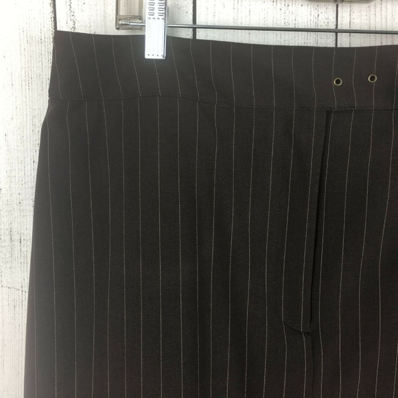 NWT Apostrophe Stretch Brown Striped Skirt Size 18 - Picture 2 of 8